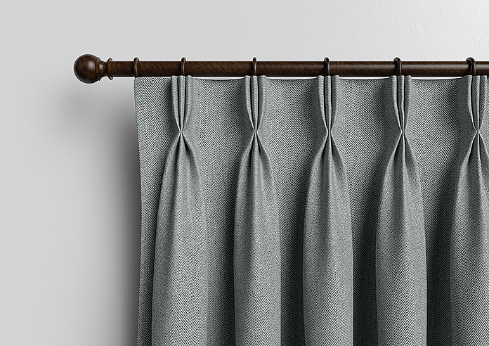 Soft Chevron, Soft Black - Made to Measure Curtains - Image 11